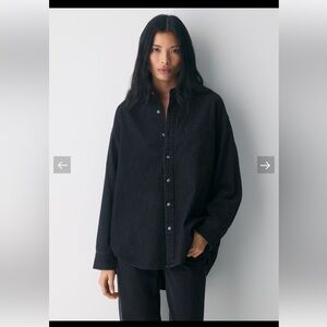 Aritzia Denim Forum 80s Comfy Denim Shirt
